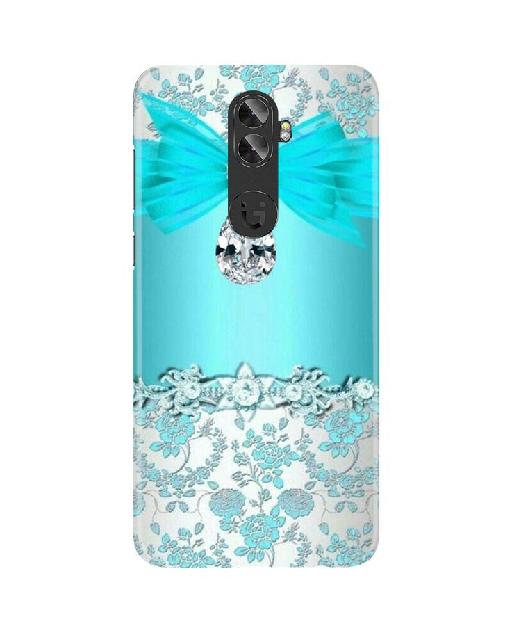 Shinny Blue Background Mobile Back Case for Gionee A1 Plus (Design - 32) Shinny Blue Background Case for Gionee A1 Plus