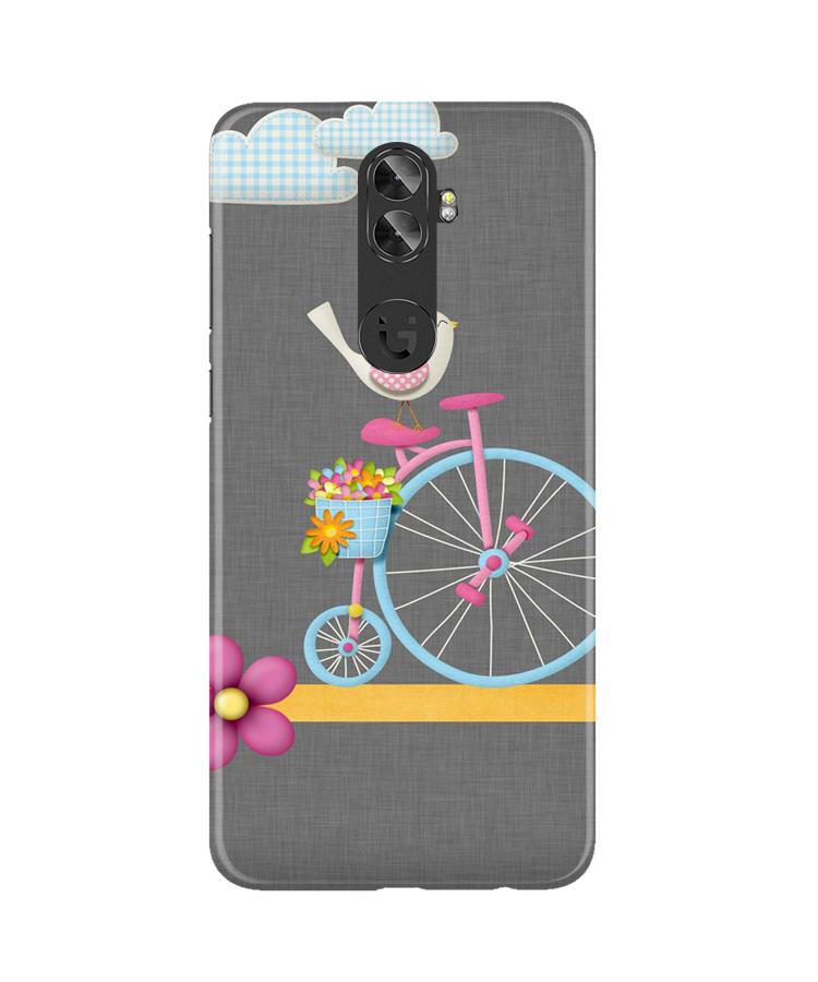 Sparron with cycle Mobile Back Case for Gionee A1 Plus (Design - 34) Sparron with cycle Case for Gionee A1 Plus