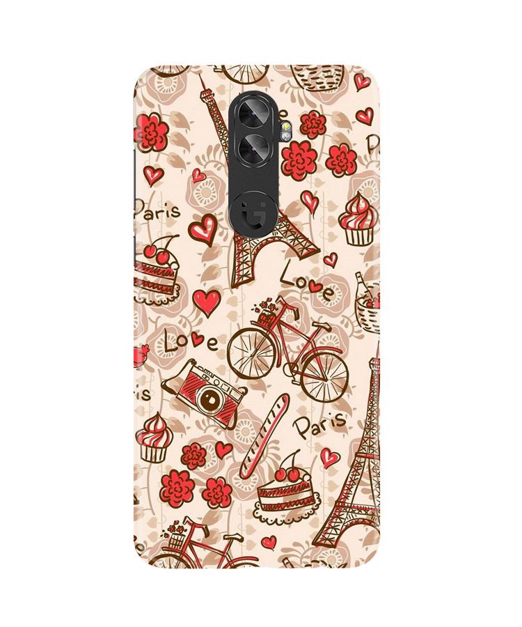 Love Paris Mobile Back Case for Gionee A1 Plus (Design - 103) Love Paris Case for Gionee A1 Plus (Design - 103)