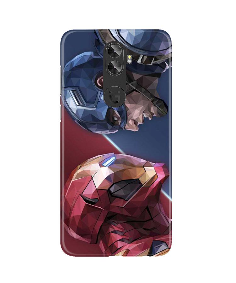 Ironman Captain America Mobile Back Case for Gionee A1 Plus (Design - 245) Ironman Captain America Case for Gionee A1 Plus (Design No. 245)