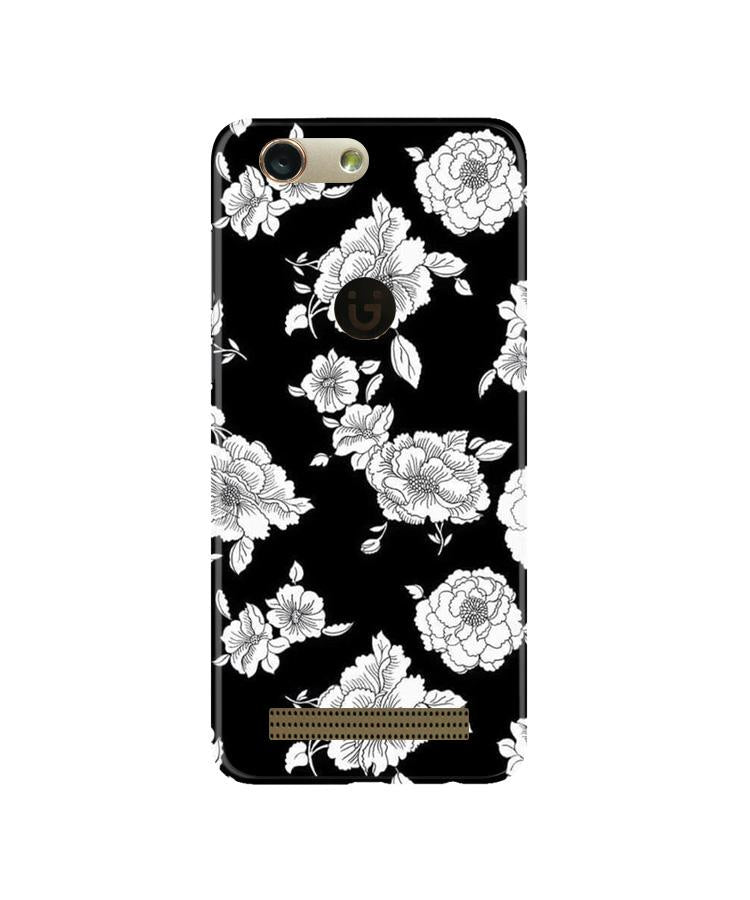 White flowers Black Background Mobile Back Case for Gionee F103 Pro (Design - 9) White flowers Black Background Case for Gionee F103 Pro