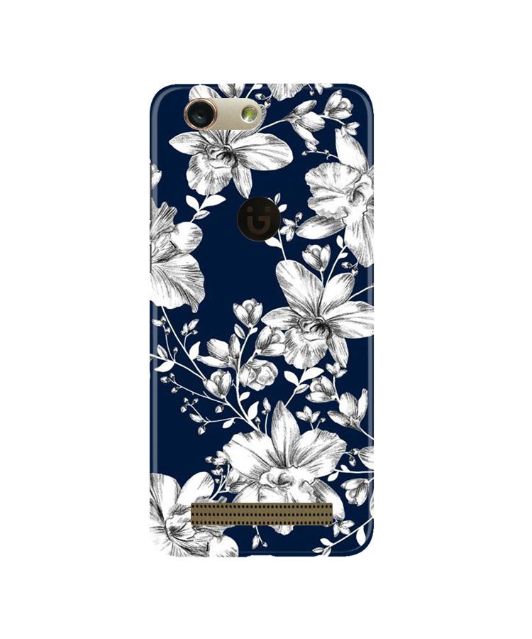 White flowers Blue Background Mobile Back Case for Gionee F103 Pro (Design - 14) White flowers Blue Background Case for Gionee F103 Pro