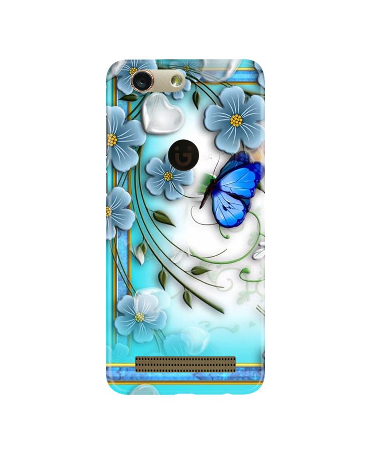 Blue Butterfly Mobile Back Case for Gionee F103 Pro (Design - 21) Blue Butterfly Case for Gionee F103 Pro