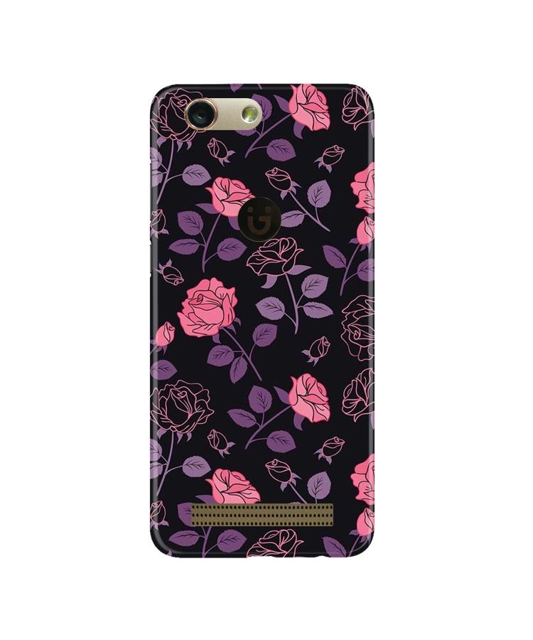 Rose Black Background Mobile Back Case for Gionee F103 Pro (Design - 27) Rose Black Background Case for Gionee F103 Pro