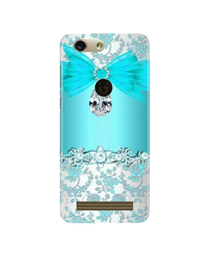 Shinny Blue Background Mobile Back Case for Gionee F103 Pro (Design - 32) Shinny Blue Background Case for Gionee F103 Pro