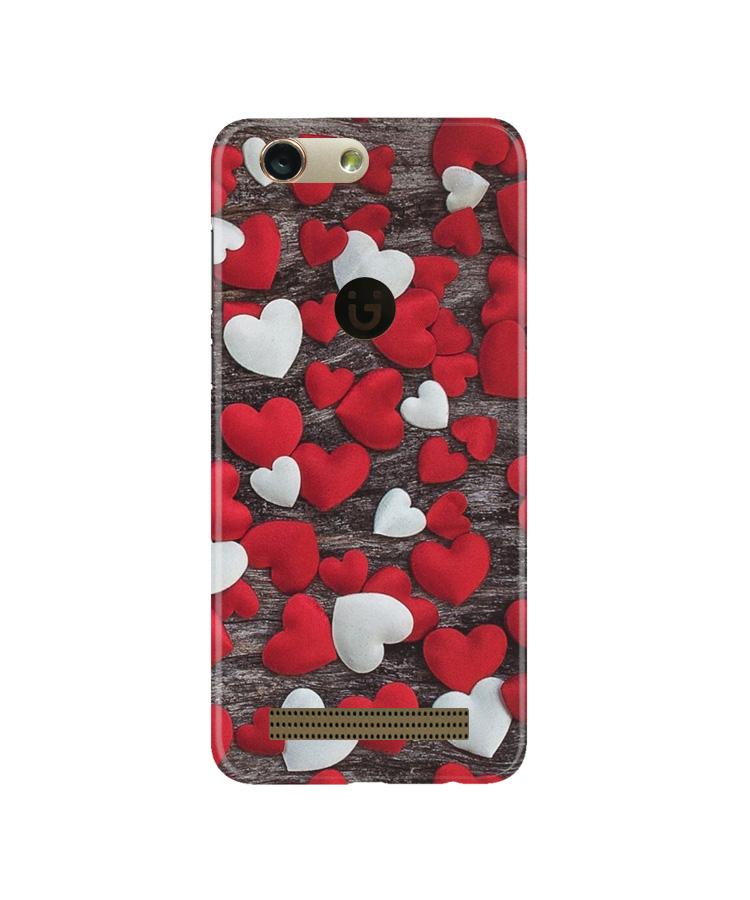 Red White Hearts Mobile Back Case for Gionee F103 Pro (Design - 105) Red White Hearts Case for Gionee F103 Pro (Design - 105)