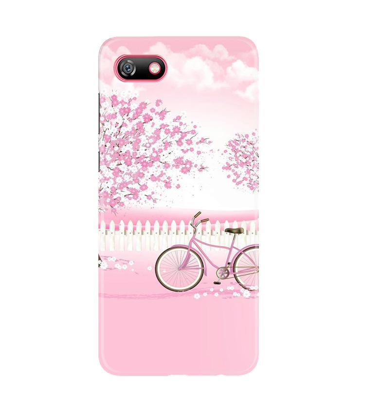 Pink Flowers Cycle Mobile Back Case for Gionee F205 (Design - 102) Pink Flowers Cycle Case for Gionee F205 (Design - 102)