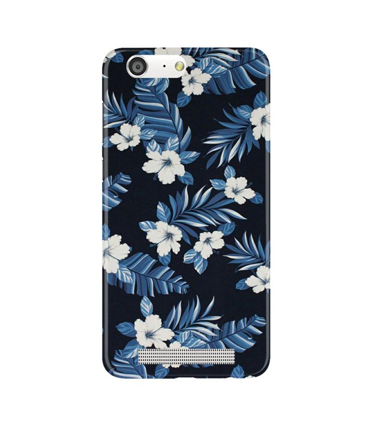 White flowers Blue Background2 Mobile Back Case for Gionee M5 (Design - 15) White flowers Blue Background2 Case for Gionee M5