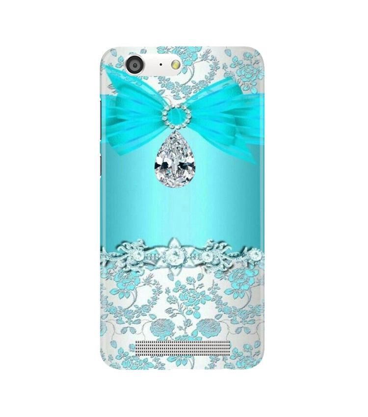 Shinny Blue Background Mobile Back Case for Gionee M5 (Design - 32) Shinny Blue Background Case for Gionee M5