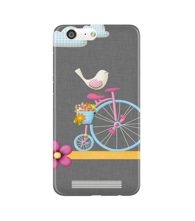 Sparron with cycle Mobile Back Case for Gionee M5 (Design - 34) Sparron with cycle Case for Gionee M5