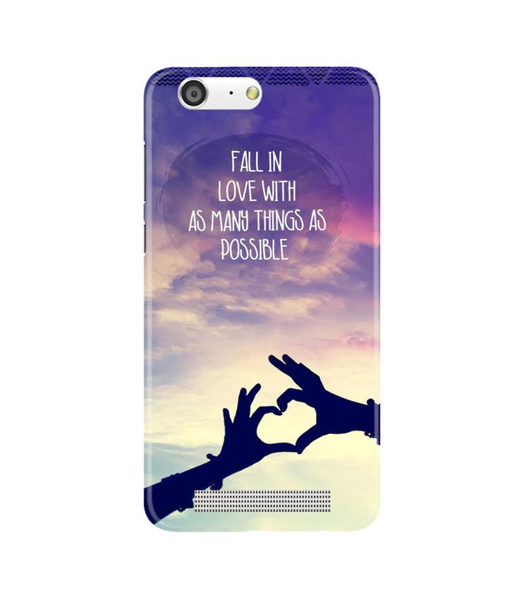 Fall in love Mobile Back Case for Gionee M5 (Design - 50) Fall in love Case for Gionee M5