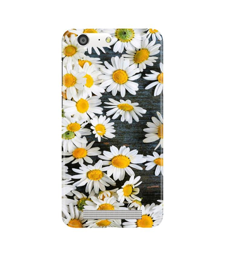 White flowers2 Mobile Back Case for Gionee M5 (Design - 62) White flowers2 Case for Gionee M5