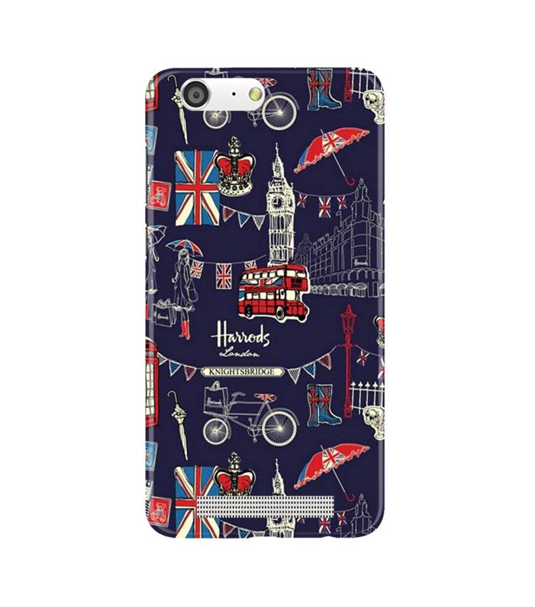 Love London Mobile Back Case for Gionee M5 (Design - 75) Love London Case for Gionee M5