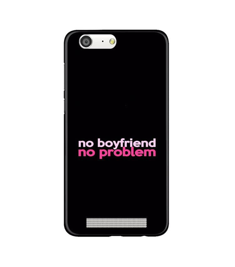 No Boyfriend No problem Mobile Back Case for Gionee M5 (Design - 138) No Boyfriend No problem Case for Gionee M5 (Design - 138)