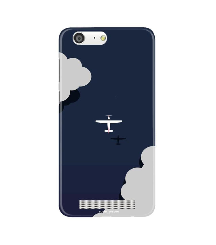 Clouds Plane Mobile Back Case for Gionee M5 (Design - 196) Clouds Plane Case for Gionee M5 (Design - 196)
