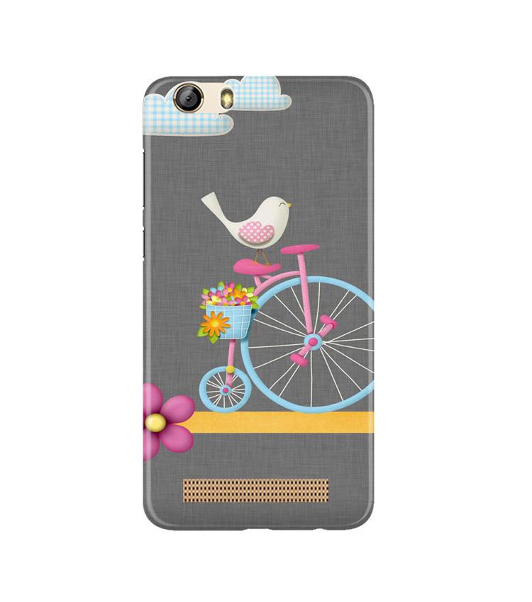 Sparron with cycle Mobile Back Case for Gionee M5 Lite (Design - 34) Sparron with cycle Case for Gionee M5 Lite