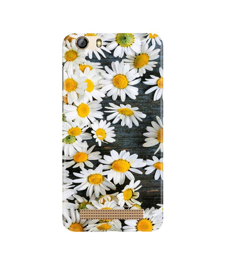 White flowers2 Mobile Back Case for Gionee M5 Lite (Design - 62) White flowers2 Case for Gionee M5 Lite