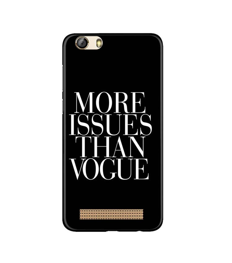 More Issues than Vague Mobile Back Case for Gionee M5 Lite (Design - 74) More Issues than Vague Case for Gionee M5 Lite