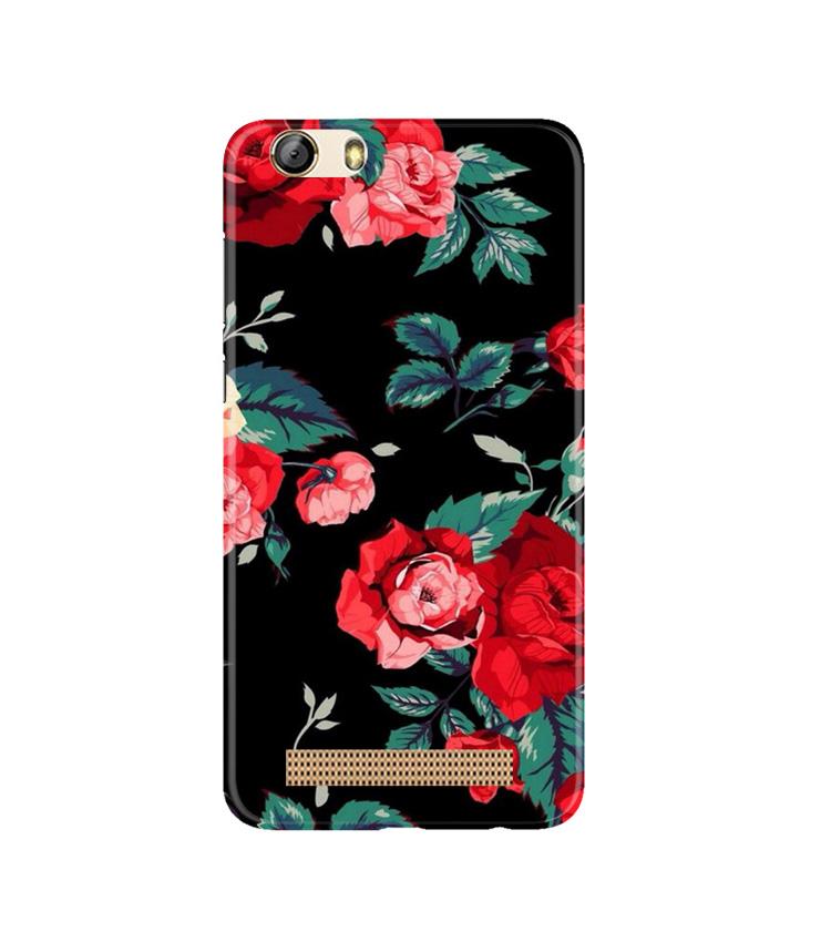 Red Rose2 Mobile Back Case for Gionee M5 Lite (Design - 81) Red Rose2 Case for Gionee M5 Lite