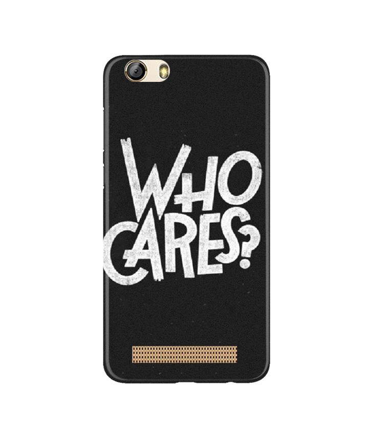 Who Cares Mobile Back Case for Gionee M5 Lite (Design - 94) Who Cares Case for Gionee M5 Lite