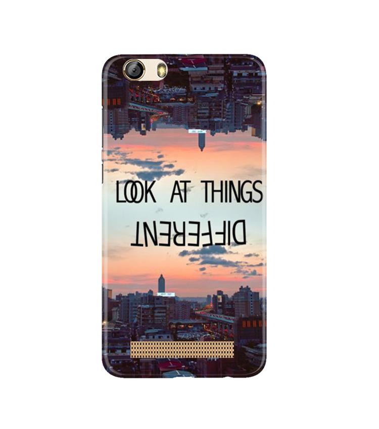 Look at things different Mobile Back Case for Gionee M5 Lite (Design - 99) Look at things different Case for Gionee M5 Lite