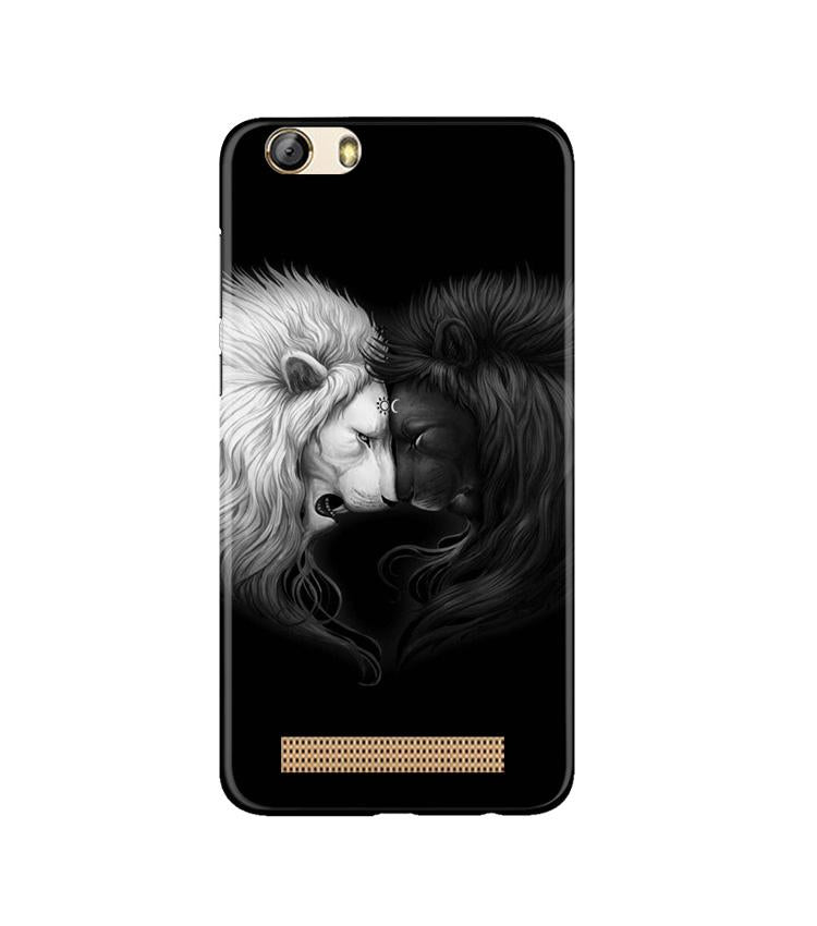 Dark White Lion Mobile Back Case for Gionee M5 Lite (Design - 140) Dark White Lion Case for Gionee M5 Lite (Design - 140)