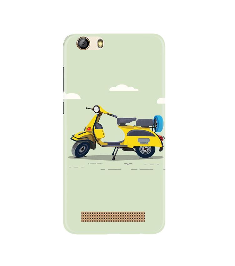 Vintage Scooter Mobile Back Case for Gionee M5 Lite (Design - 260) Vintage Scooter Case for Gionee M5 Lite (Design No. 260)