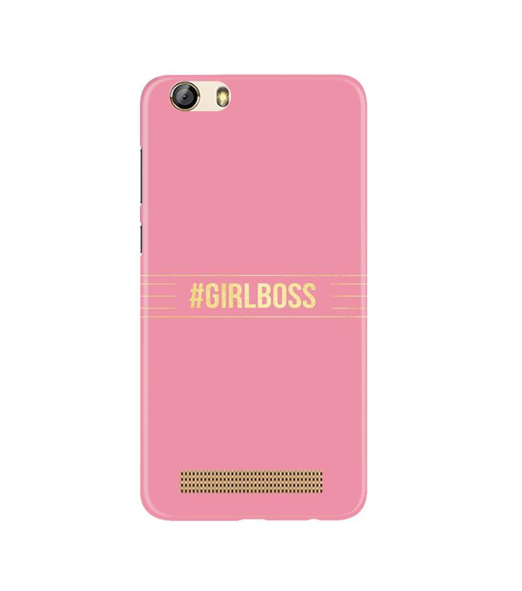 Girl Boss Pink Mobile Back Case for Gionee M5 Lite (Design - 263) Girl Boss Pink Case for Gionee M5 Lite (Design No. 263)