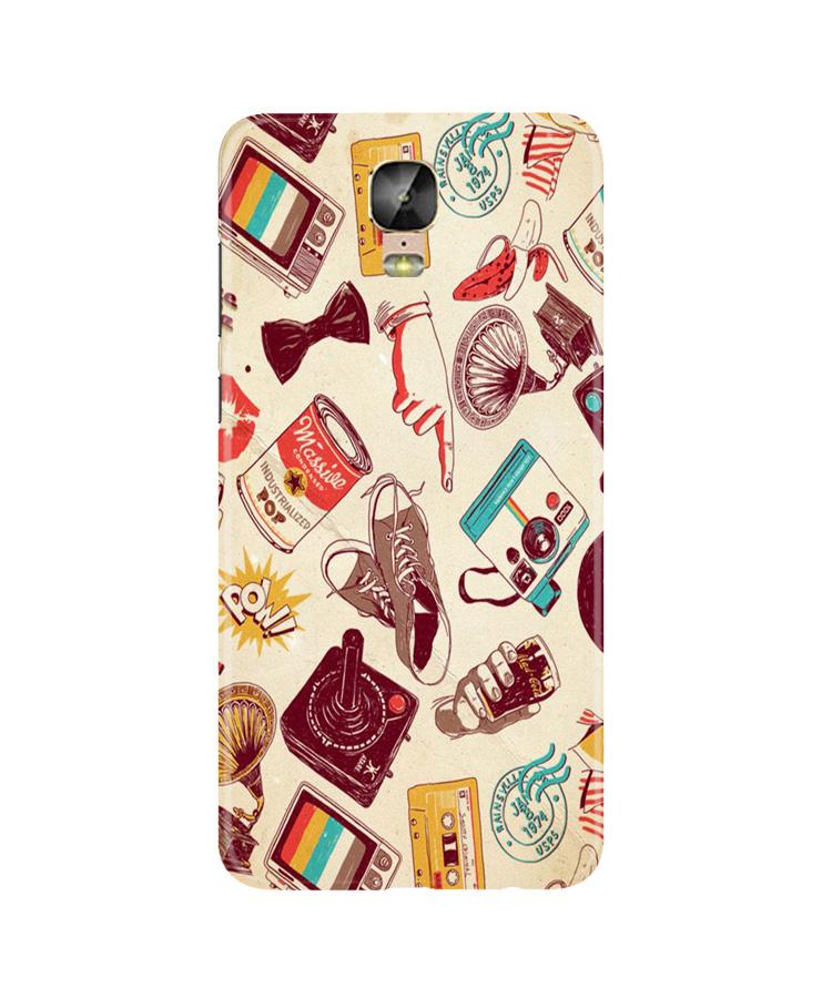 Vintage Mobile Back Case for Gionee M5 Plus (Design - 35) Vintage Case for Gionee M5 Plus