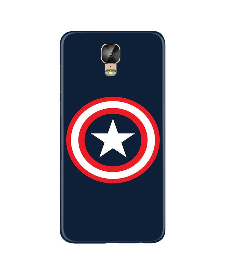 Captain America Mobile Back Case for Gionee M5 Plus (Design - 42) Captain America Case for Gionee M5 Plus