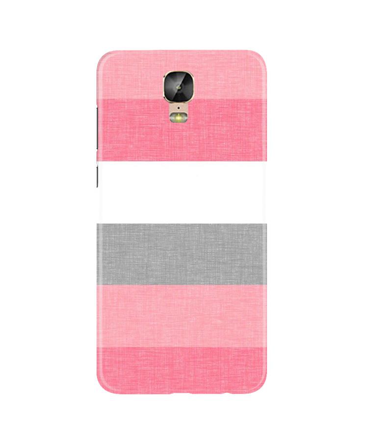 Pink white pattern Mobile Back Case for Gionee M5 Plus (Design - 55) Pink white pattern Case for Gionee M5 Plus