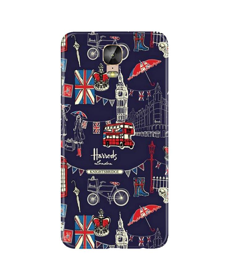Love London Mobile Back Case for Gionee M5 Plus (Design - 75) Love London Case for Gionee M5 Plus