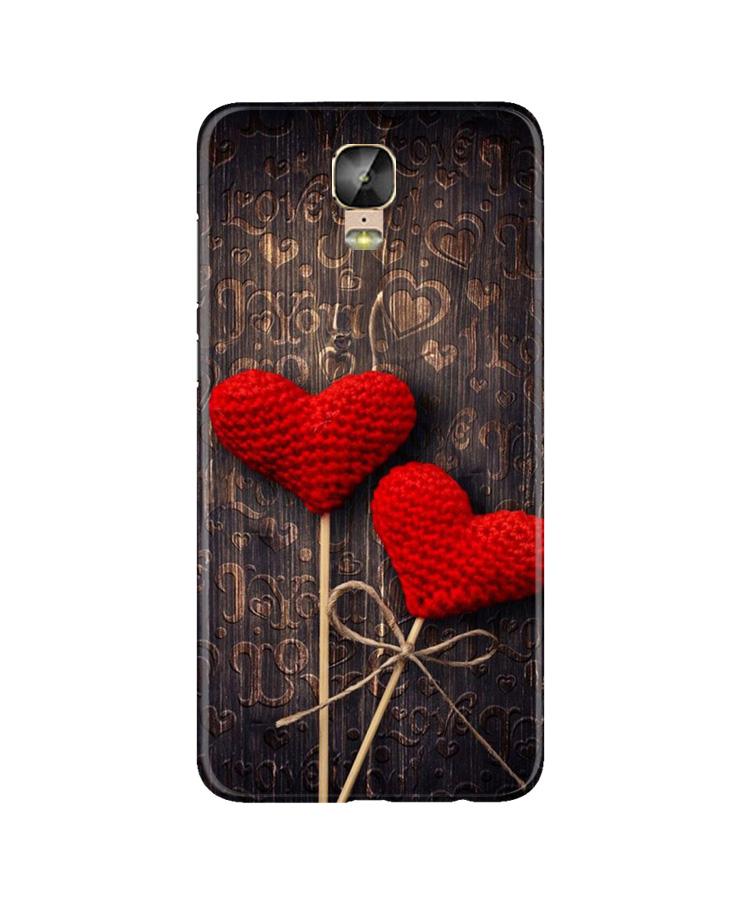 Red Hearts Mobile Back Case for Gionee M5 Plus (Design - 80) Red Hearts Case for Gionee M5 Plus