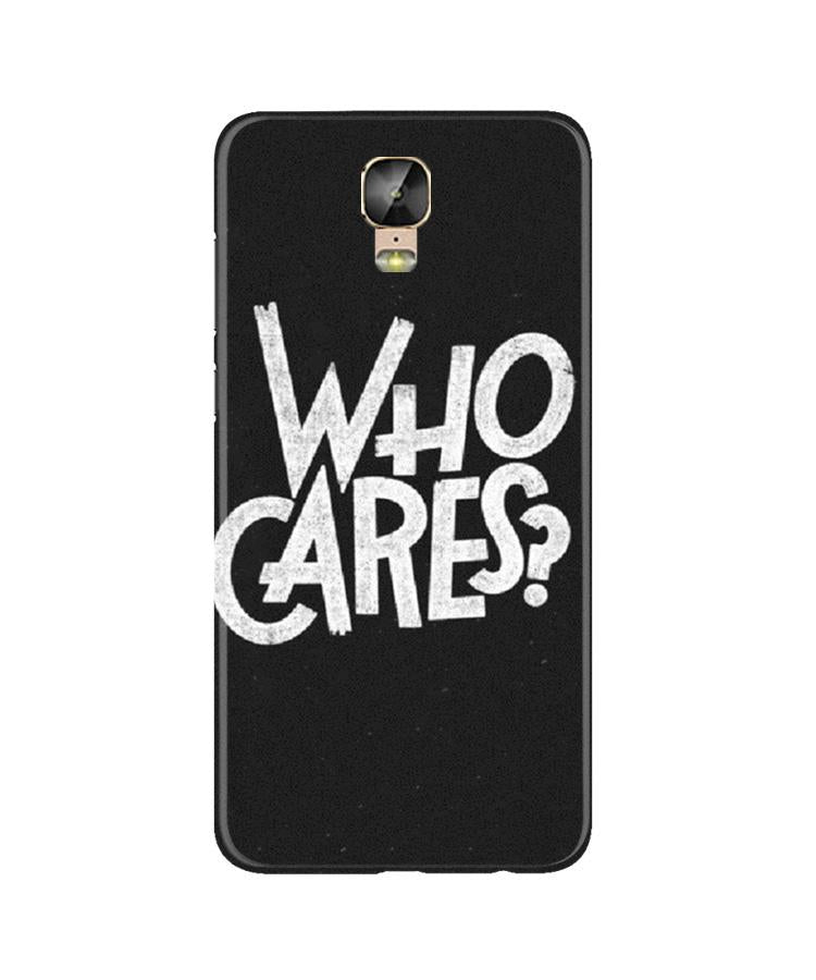 Who Cares Mobile Back Case for Gionee M5 Plus (Design - 94) Who Cares Case for Gionee M5 Plus