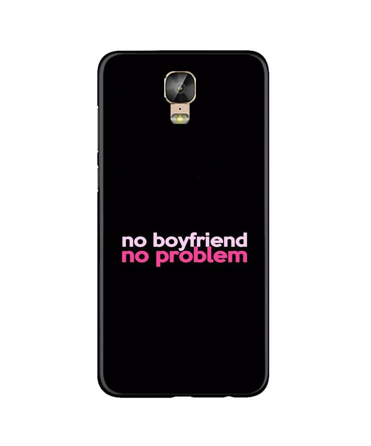 No Boyfriend No problem Mobile Back Case for Gionee M5 Plus (Design - 138) No Boyfriend No problem Case for Gionee M5 Plus (Design - 138)