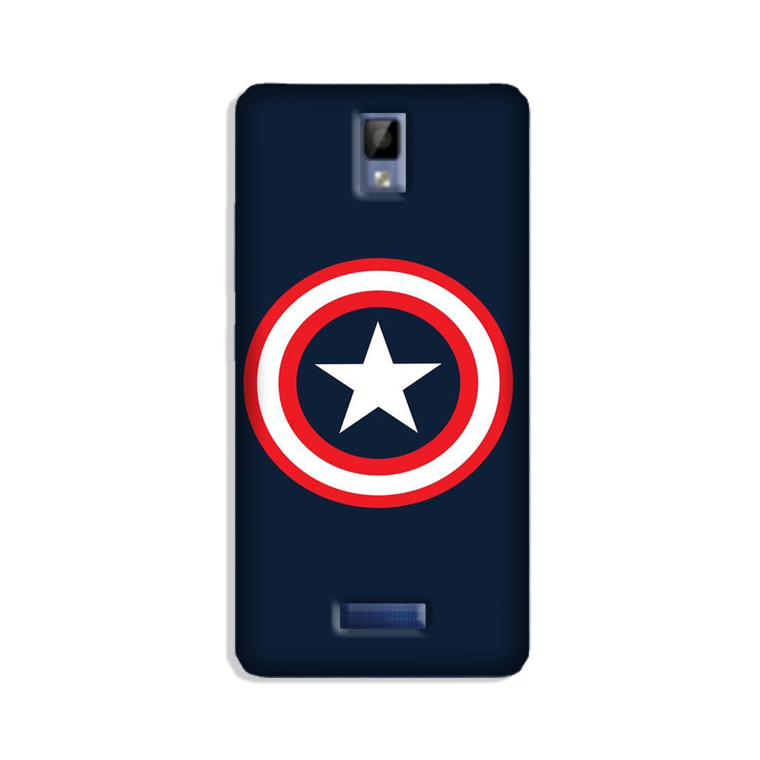 Captain America Mobile Back Case for Gionee P7 (Design - 42) Captain America Case for Gionee P7