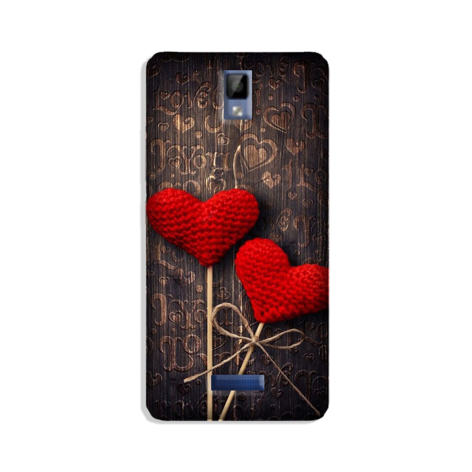 Red Hearts Mobile Back Case for Gionee P7 (Design - 80) Red Hearts Case for Gionee P7