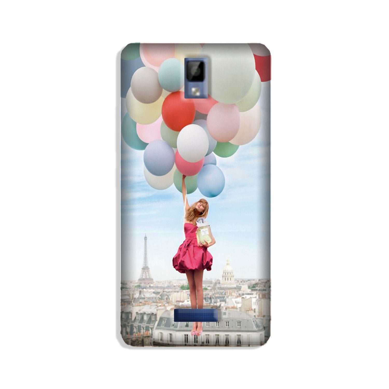 Girl with Baloon Mobile Back Case for Gionee P7 (Design - 84) Girl with Baloon Case for Gionee P7