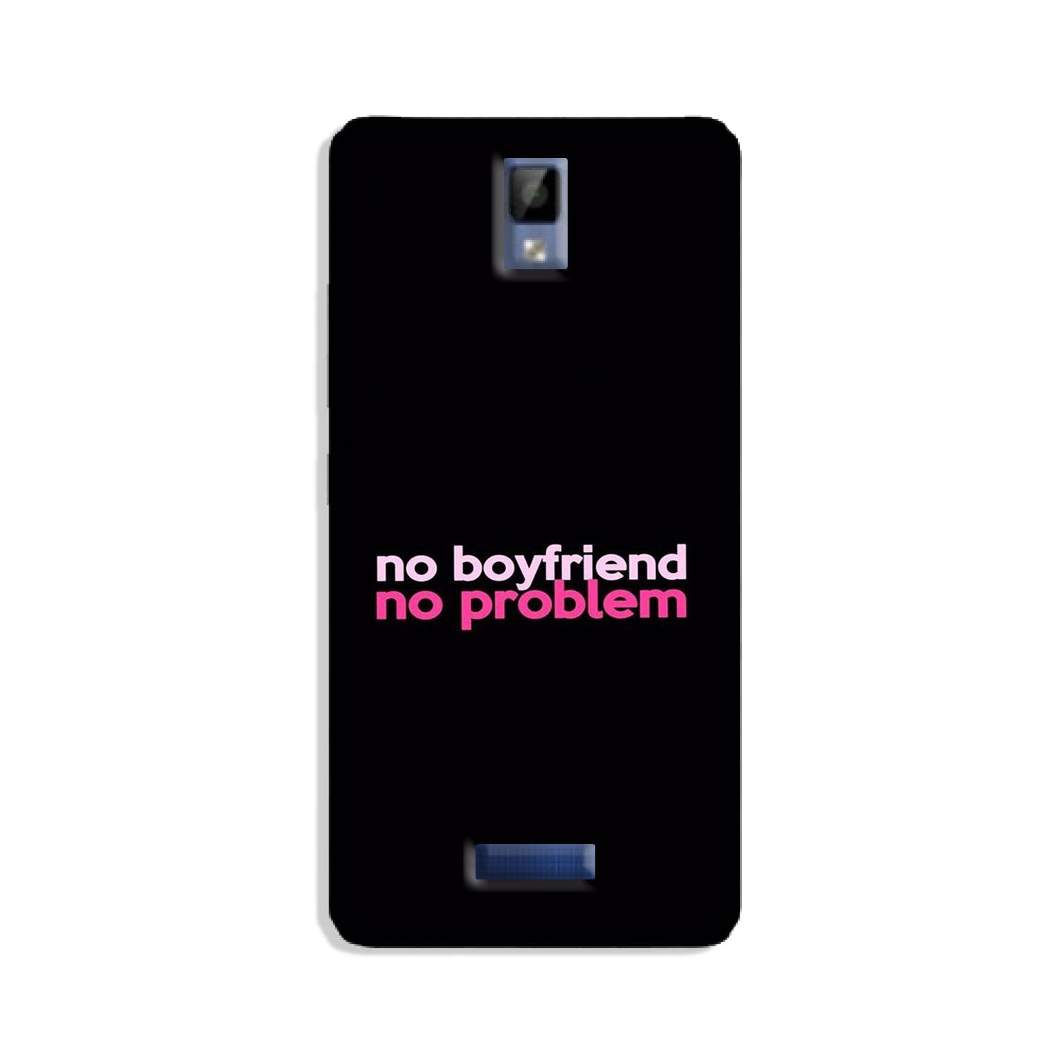 No Boyfriend No problem Mobile Back Case for Gionee P7 (Design - 138) No Boyfriend No problem Case for Gionee P7 (Design - 138)