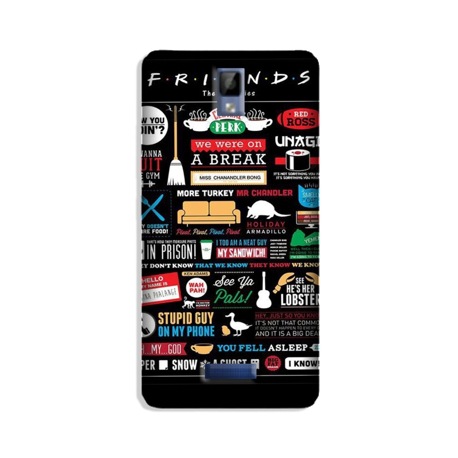 Friends Mobile Back Case for Gionee P7 (Design - 145) Friends Case for Gionee P7 (Design - 145)