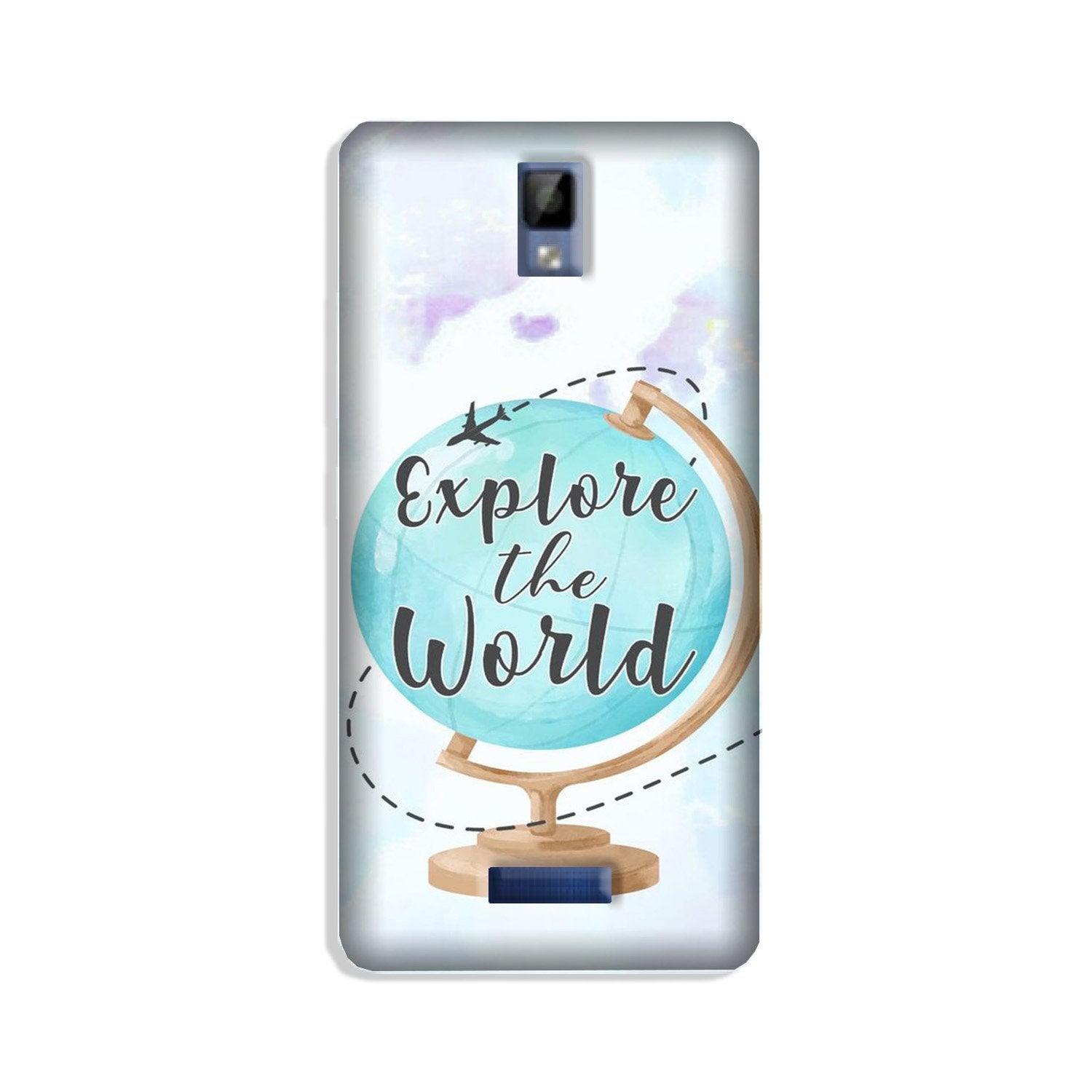 Explore the World Mobile Back Case for Gionee P7 (Design - 207) Explore the World Case for Gionee P7 (Design No. 207)