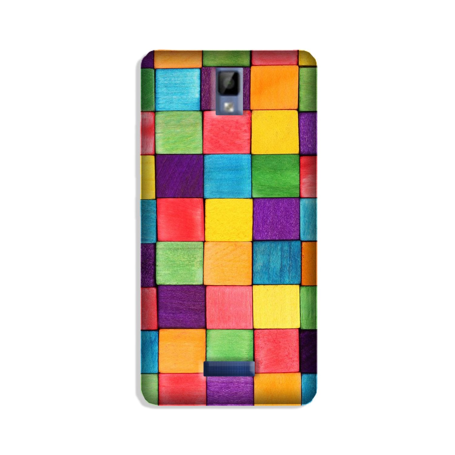 Colorful Square Mobile Back Case for Gionee P7 (Design - 218) Colorful Square Case for Gionee P7 (Design No. 218)