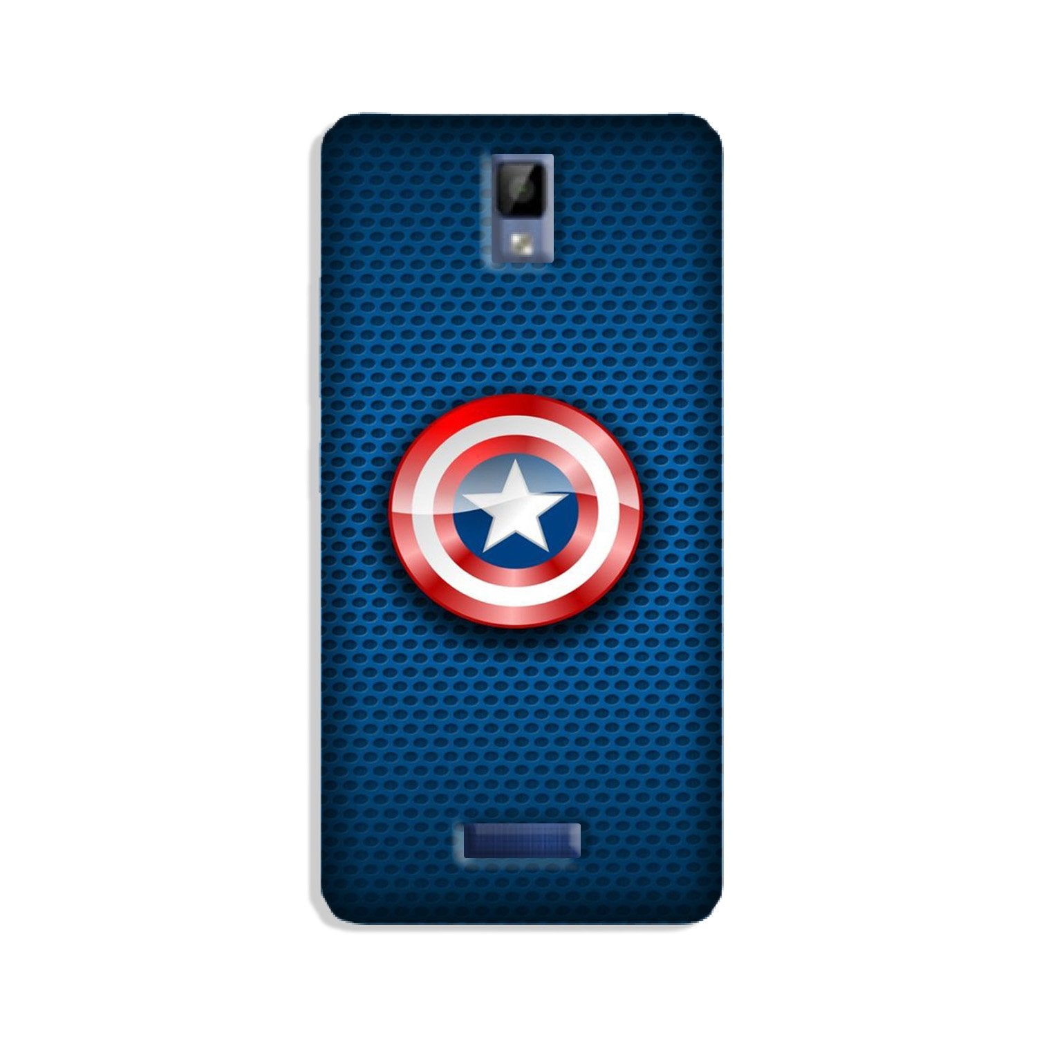 Captain America Shield Mobile Back Case for Gionee P7 (Design - 253) Captain America Shield Case for Gionee P7 (Design No. 253)