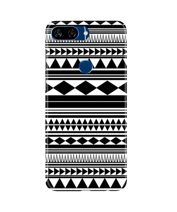 Black white Pattern Mobile Back Case for Gionee S11 Lite (Design - 5) Black white Pattern Case for Gionee S11 Lite