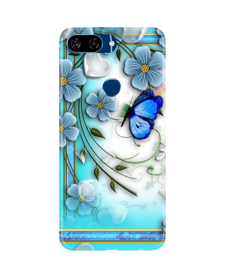 Blue Butterfly Mobile Back Case for Gionee S11 Lite (Design - 21) Blue Butterfly Case for Gionee S11 Lite