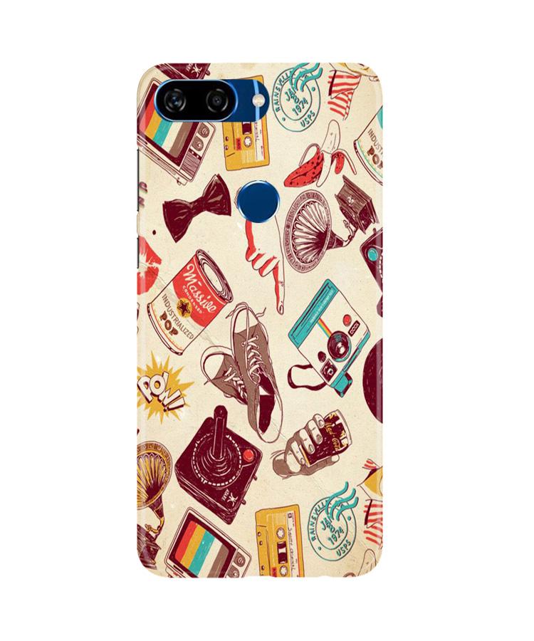 Vintage Mobile Back Case for Gionee S11 Lite (Design - 35) Vintage Case for Gionee S11 Lite