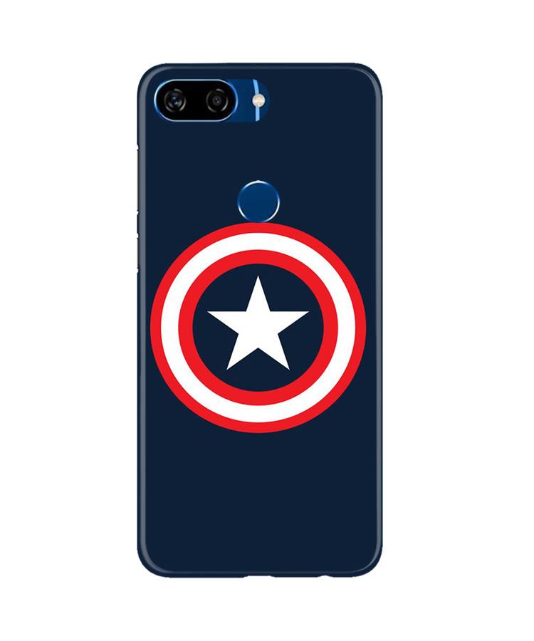 Captain America Mobile Back Case for Gionee S11 Lite (Design - 42) Captain America Case for Gionee S11 Lite