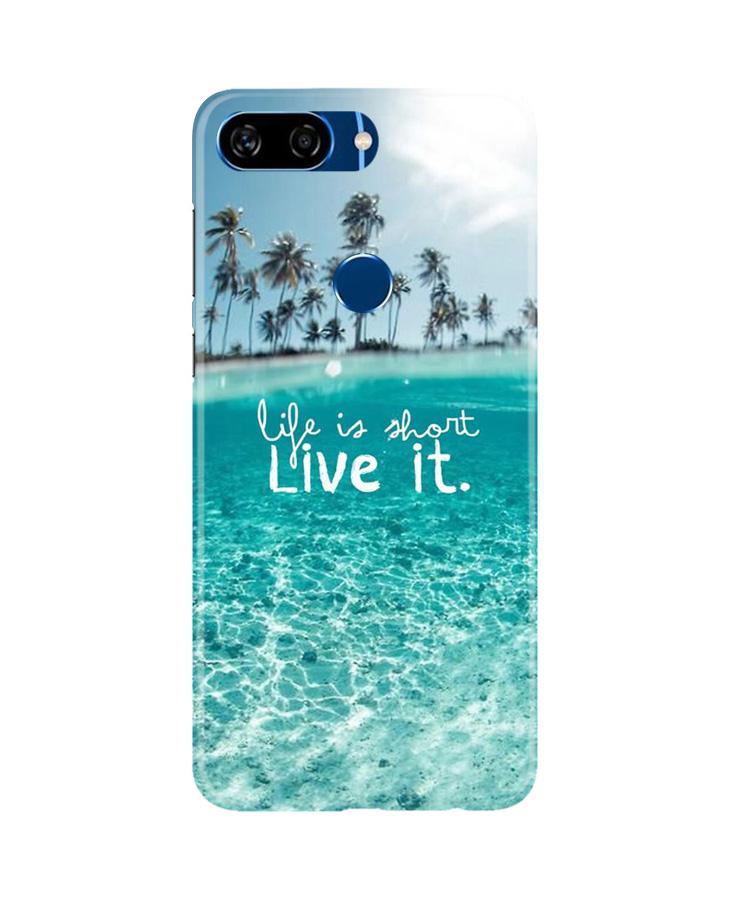 Life is short live it Mobile Back Case for Gionee S11 Lite (Design - 45) Life is short live it Case for Gionee S11 Lite