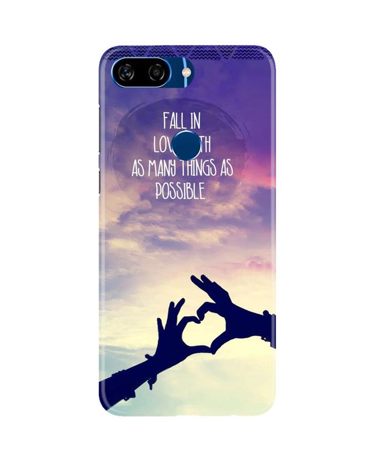 Fall in love Mobile Back Case for Gionee S11 Lite (Design - 50) Fall in love Case for Gionee S11 Lite