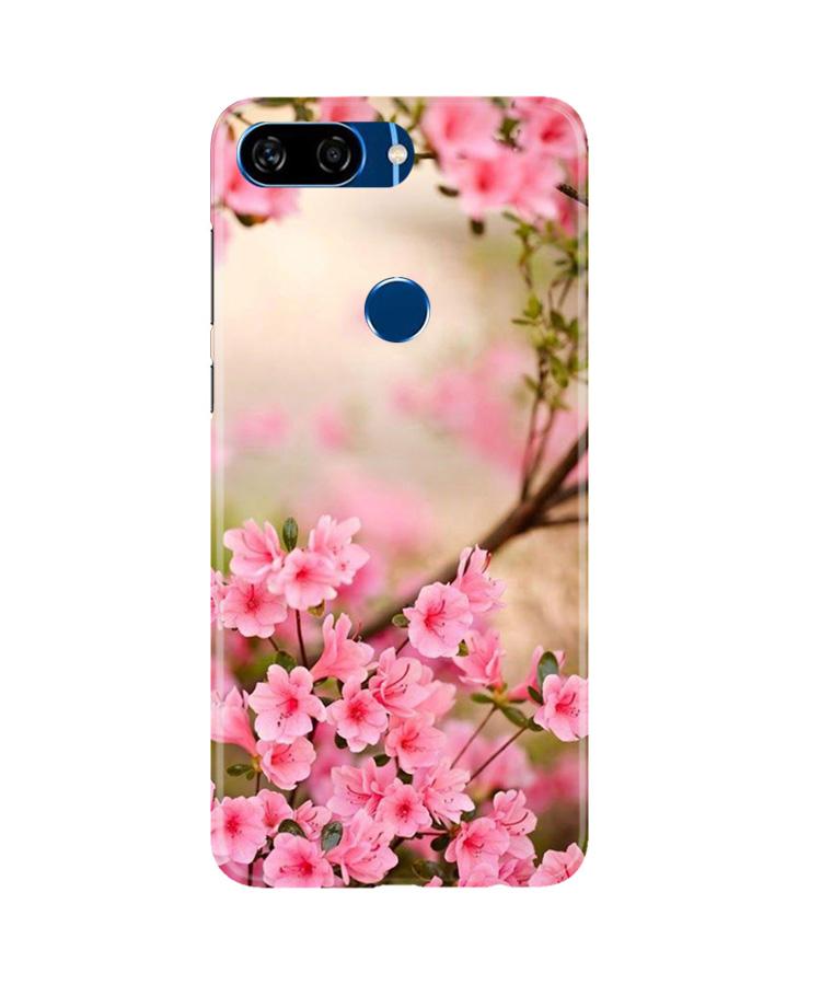 Pink flowers Mobile Back Case for Gionee S11 Lite (Design - 69) Pink flowers Case for Gionee S11 Lite